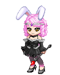 pink hot fire bunny