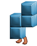 Blue Tetris Block